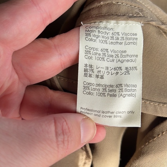 3.1 Phillip Lim Hi-Lo Wool Blend Sleeveless Dress with Leather Collar - Picture 14 of 15